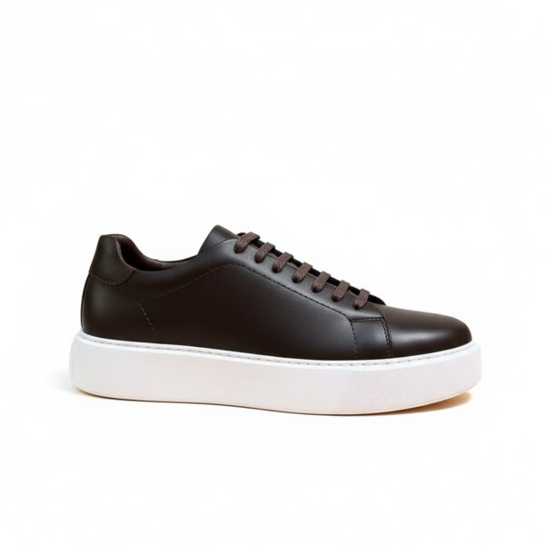 232 BASKET EN CUIR MARRON