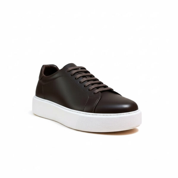 232 BASKET EN CUIR MARRON