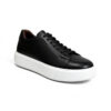 232 BASKET EN VRAI CUIR NOIR