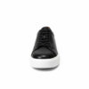 232 BASKET EN VRAI CUIR NOIR