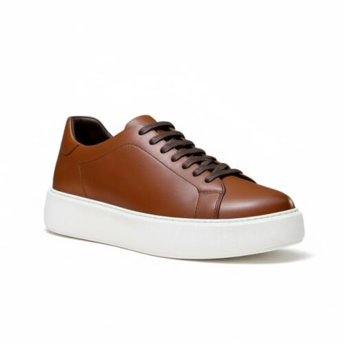 BasketT1 232 BASKET EN CUIR TABAC