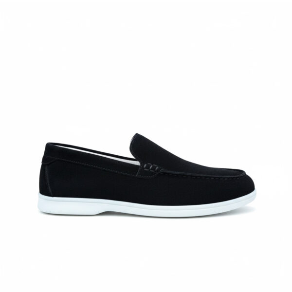 307 MOCASSIN EN DAIM CUIR NOIR