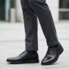 212 CHAUSSURE EN VRAI CUIR NOIR